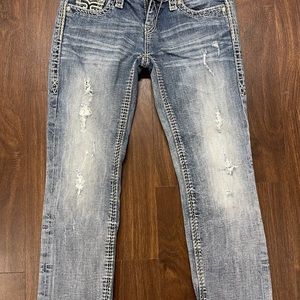 Rock Revival Cropped Jeans
